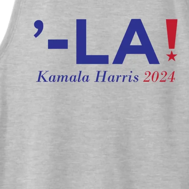 Comma La Kamala  Harris 2024 Ladies Tri-Blend Wicking Tank