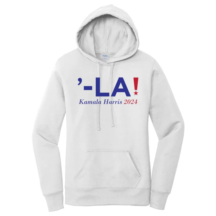 Comma La Kamala  Harris 2024 Women's Pullover Hoodie