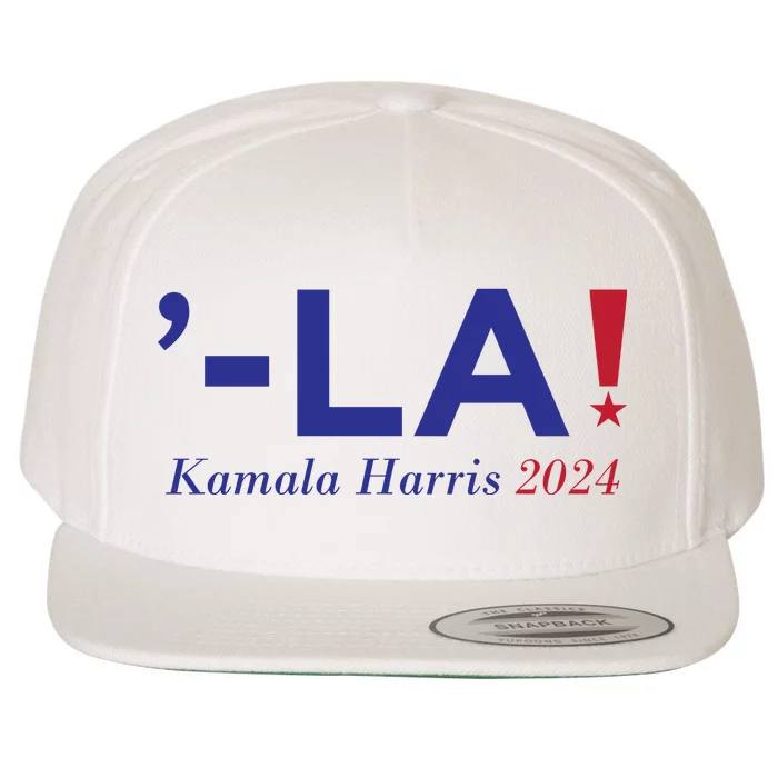 Comma La Kamala  Harris 2024 Wool Snapback Cap