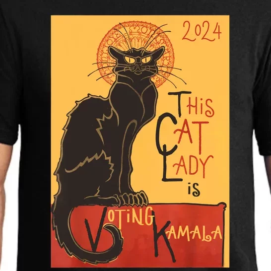 Cat Lady Kamala Le Chat Noir Funny Ballot Election Campaign Pajama Set