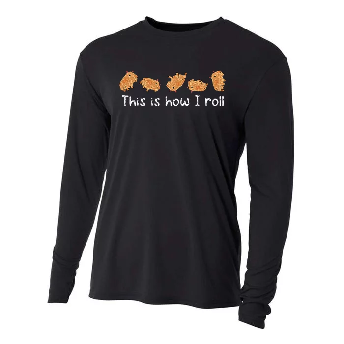 Capybara Lover Kids This Is How I Roll Capybara Cooling Performance Long Sleeve Crew