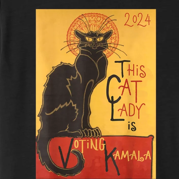 Cat Lady Kamala Le Chat Noir Funny Ballot Election Campaign ChromaSoft Performance T-Shirt