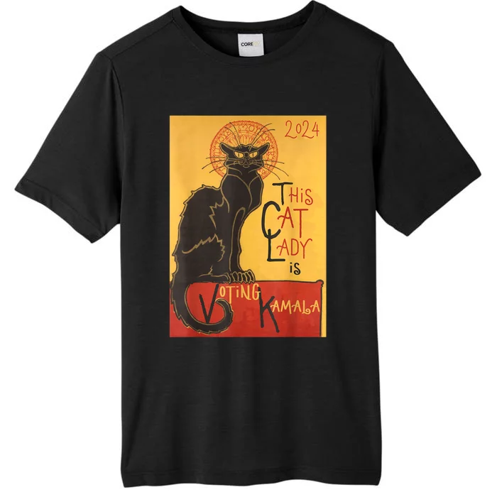 Cat Lady Kamala Le Chat Noir Funny Ballot Election Campaign ChromaSoft Performance T-Shirt