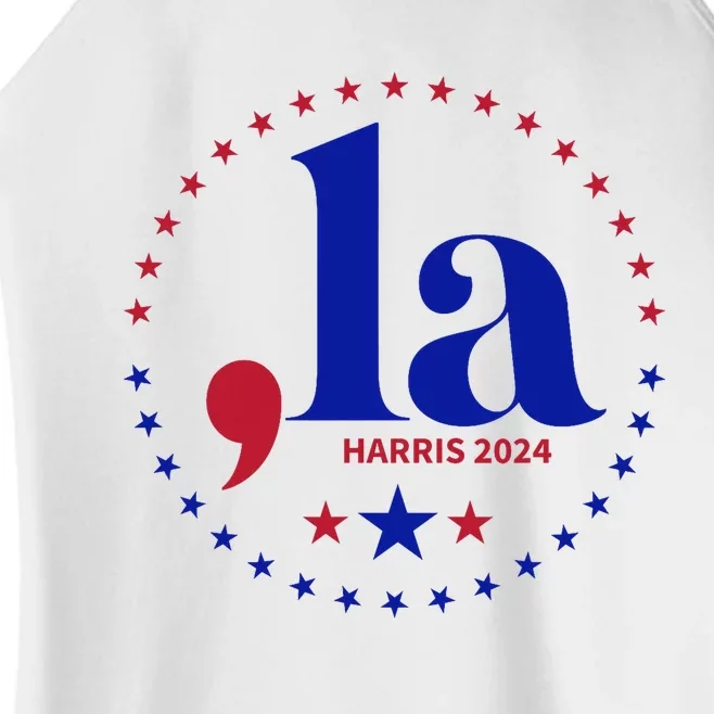 Comma La Kamala Harris For President 2024 Funny Kamala Us Women’s Perfect Tri Rocker Tank