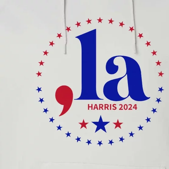 Comma La Kamala Harris For President 2024 Funny Kamala Us Performance Fleece Hoodie