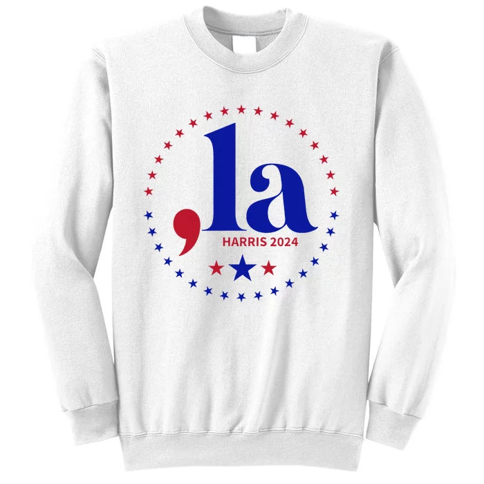 Comma La Kamala Harris For President 2024 Funny Kamala Us Sweatshirt