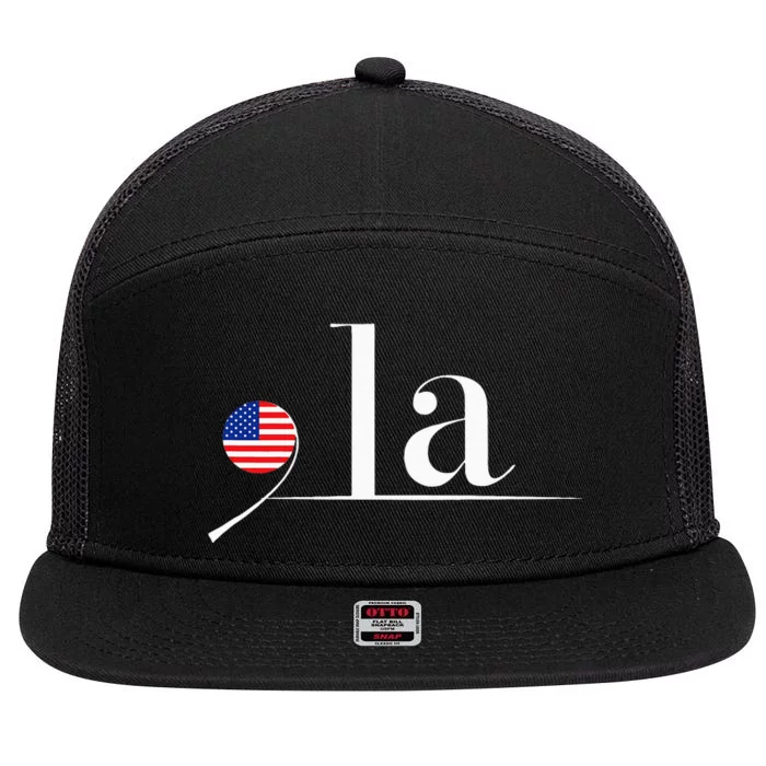 Comma La Kamala 7 Panel Mesh Trucker Snapback Hat