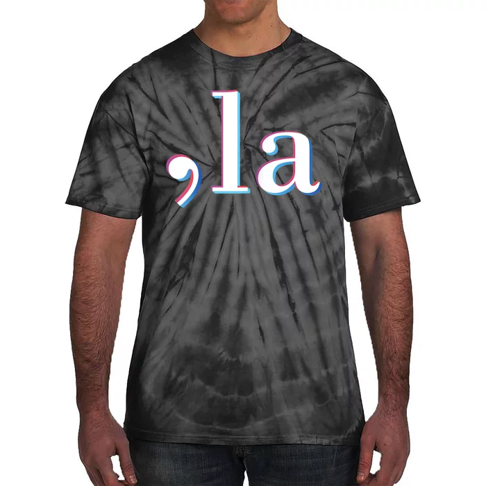 Comma La Kamala Harris Funny Tie-Dye T-Shirt