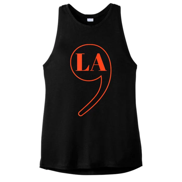 Comma La Kamala Harris Ladies Tri-Blend Wicking Tank