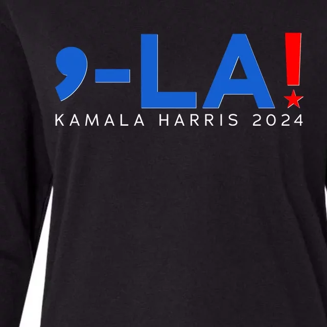 Comma La Kamala Harris 2024 Womens Cotton Relaxed Long Sleeve T-Shirt