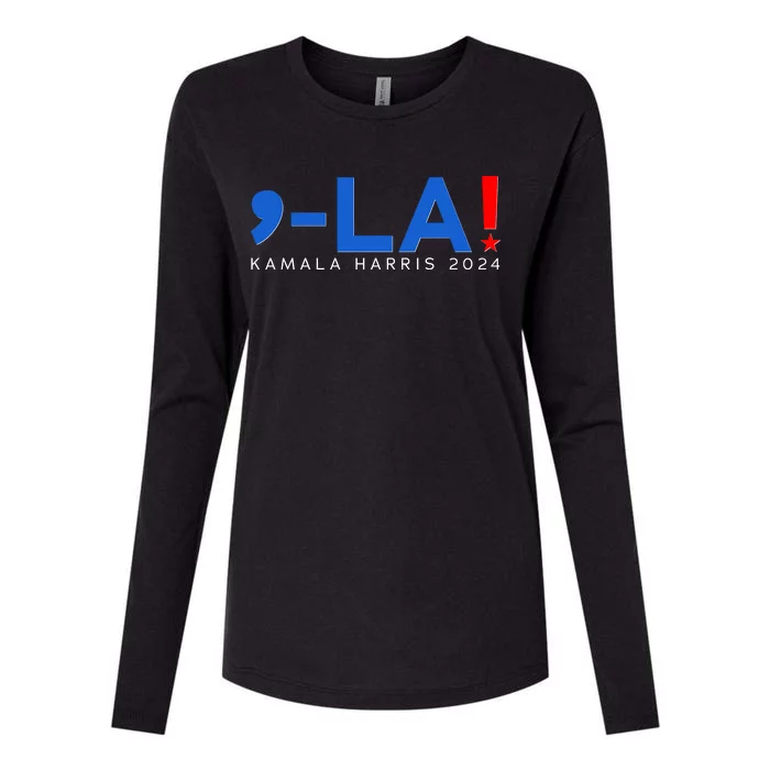 Comma La Kamala Harris 2024 Womens Cotton Relaxed Long Sleeve T-Shirt