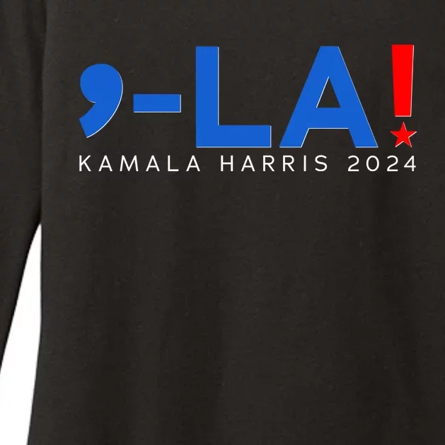 Comma La Kamala Harris 2024 Womens CVC Long Sleeve Shirt