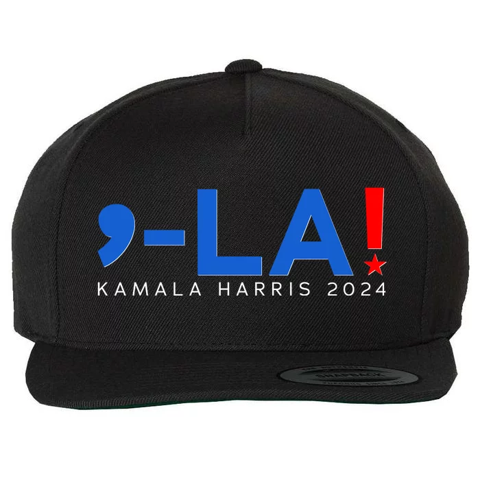 Comma La Kamala Harris 2024 Wool Snapback Cap