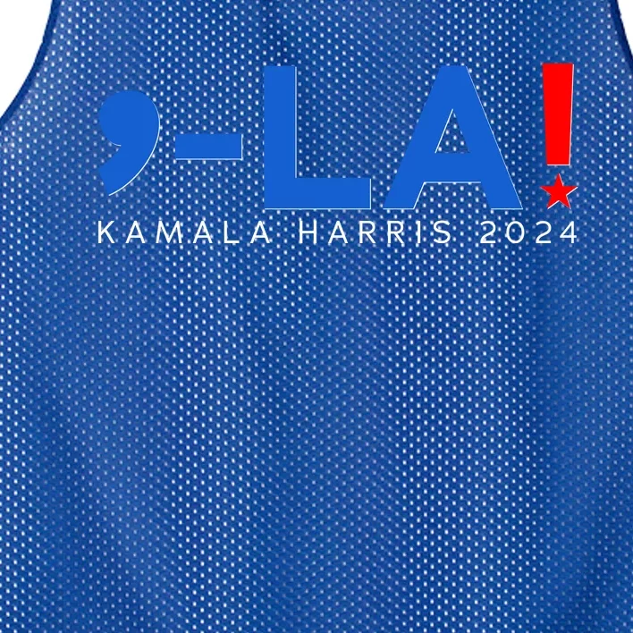 Comma La Kamala Harris 2024 Mesh Reversible Basketball Jersey Tank