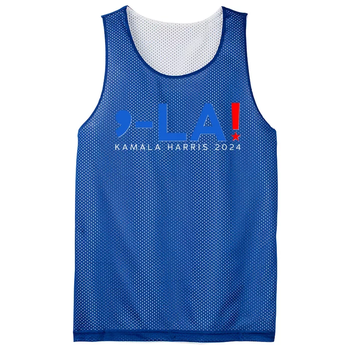 Comma La Kamala Harris 2024 Mesh Reversible Basketball Jersey Tank