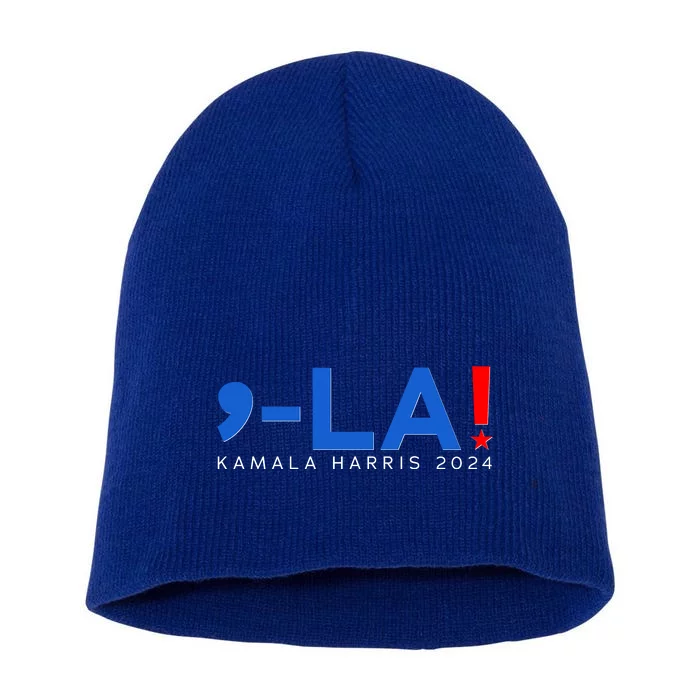 Comma La Kamala Harris 2024 Short Acrylic Beanie