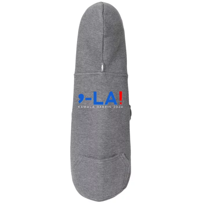 Comma La Kamala Harris 2024 Doggie 3-End Fleece Hoodie