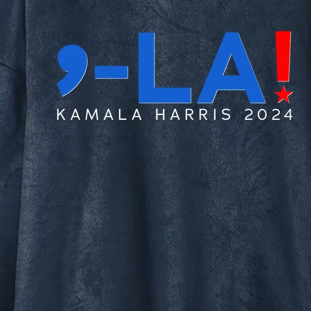 Comma La Kamala Harris 2024 Hooded Wearable Blanket