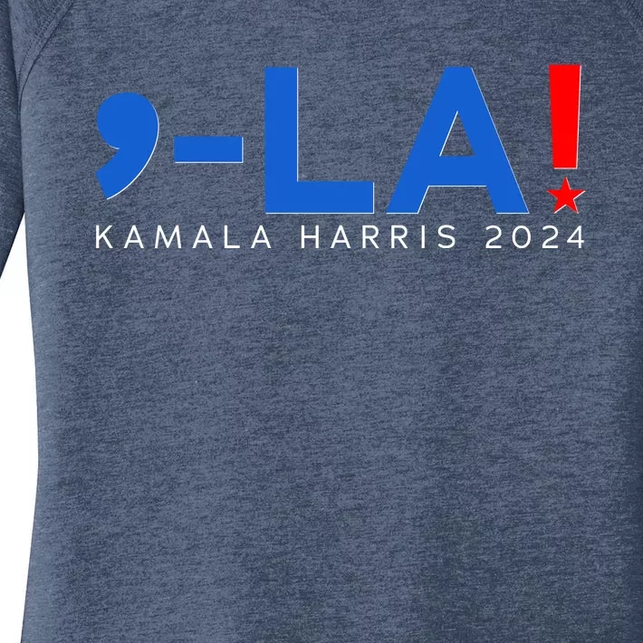 Comma La Kamala Harris 2024 Women's Perfect Tri Tunic Long Sleeve Shirt