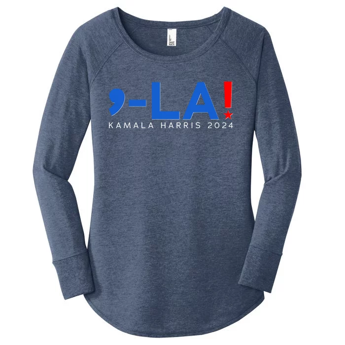 Comma La Kamala Harris 2024 Women's Perfect Tri Tunic Long Sleeve Shirt