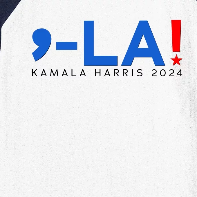 Comma La Kamala Harris 2024 Baseball Sleeve Shirt