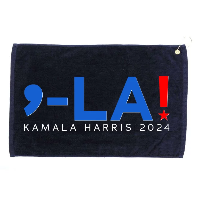 Comma La Kamala Harris 2024 Grommeted Golf Towel