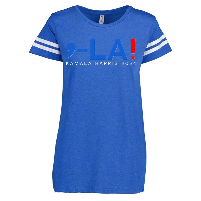 Comma La Kamala Harris 2024 Enza Ladies Jersey Football T-Shirt