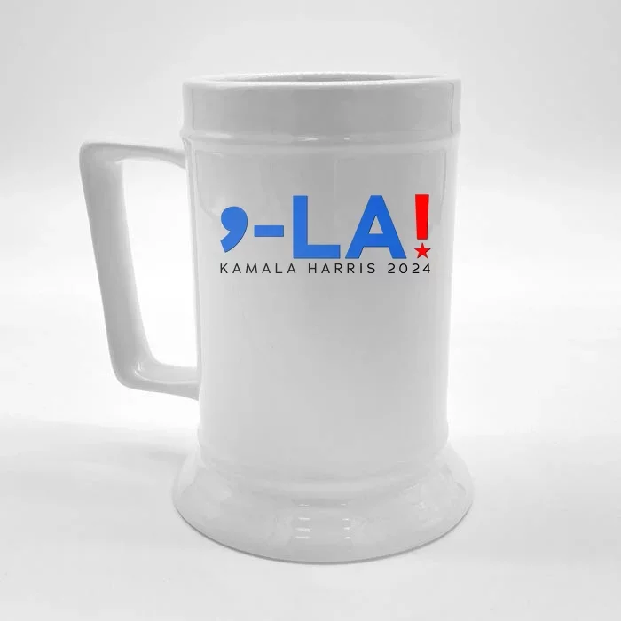 Comma La Kamala Harris 2024 Front & Back Beer Stein