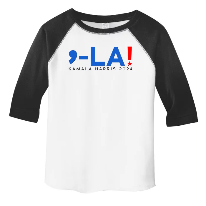 Comma La Kamala Harris 2024 Toddler Fine Jersey T-Shirt