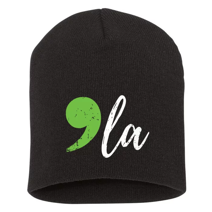 Comma La Kamala Harris Vote 2024 Short Acrylic Beanie