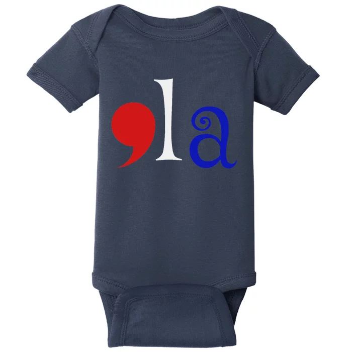 Comma La Kamala Harris 2024 Presidential Political Campaign Baby Bodysuit