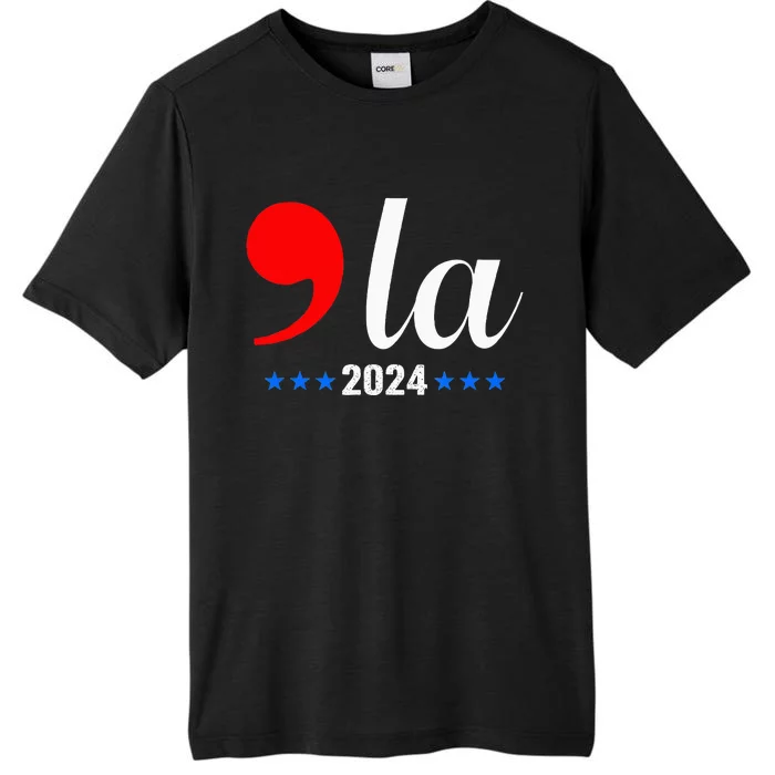 Comma + La Kamala Harris For President 2024 ChromaSoft Performance T-Shirt