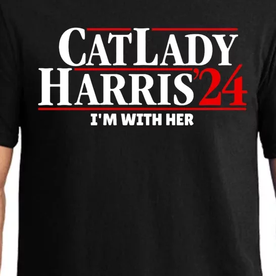 Cat Lady Kamala Harris 2024 IM With Her Pajama Set