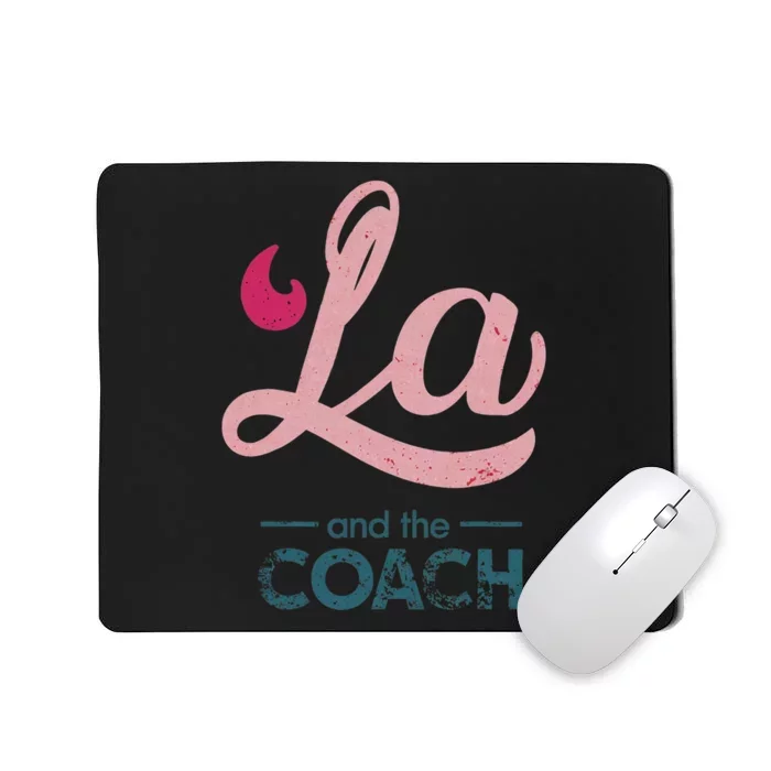 Comma La Kamala Harris Tim Walz Coach 2024 La Comma Mousepad