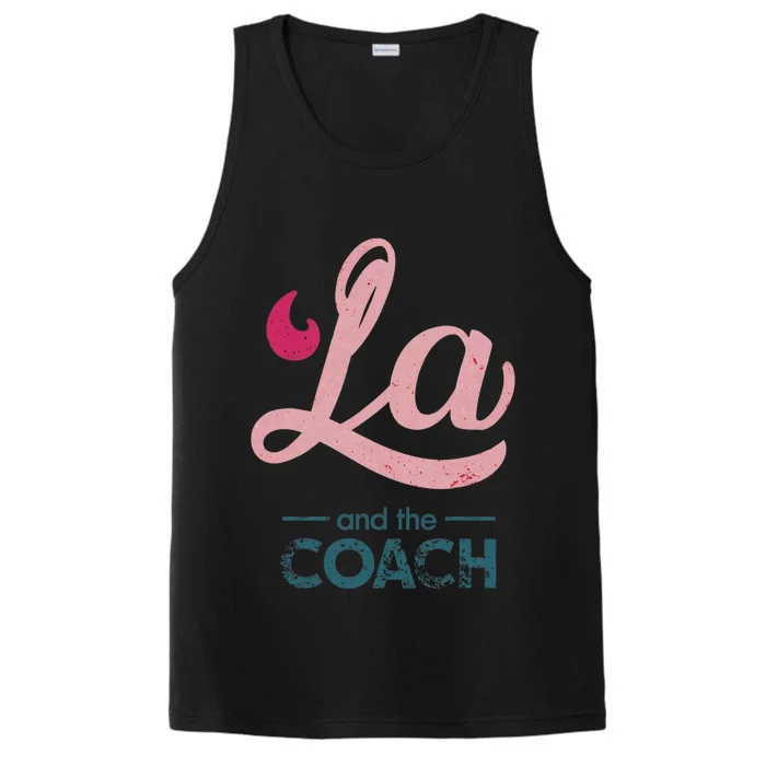 Comma La Kamala Harris Tim Walz Coach 2024 La Comma Performance Tank