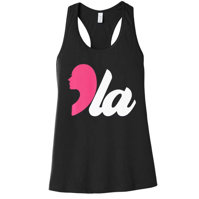 Comma La Kamala Harris Premium Women's Racerback Tank