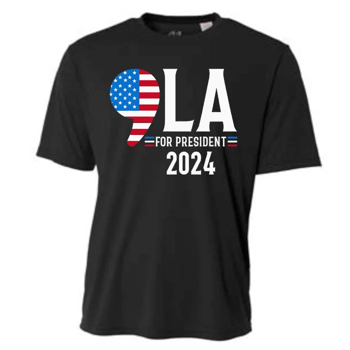 Comma La Kamala Harris 2024 For President Democratic Party Cooling Performance Crew T-Shirt