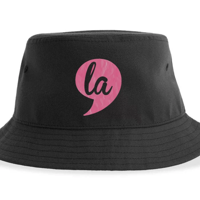 Comma + La Kamala Harris Vp 2020 Election Aka Soror Voting Sustainable Bucket Hat