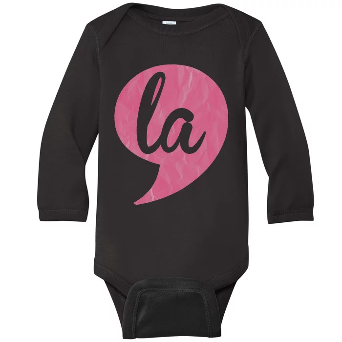 Comma + La Kamala Harris Vp 2020 Election Aka Soror Voting Baby Long Sleeve Bodysuit