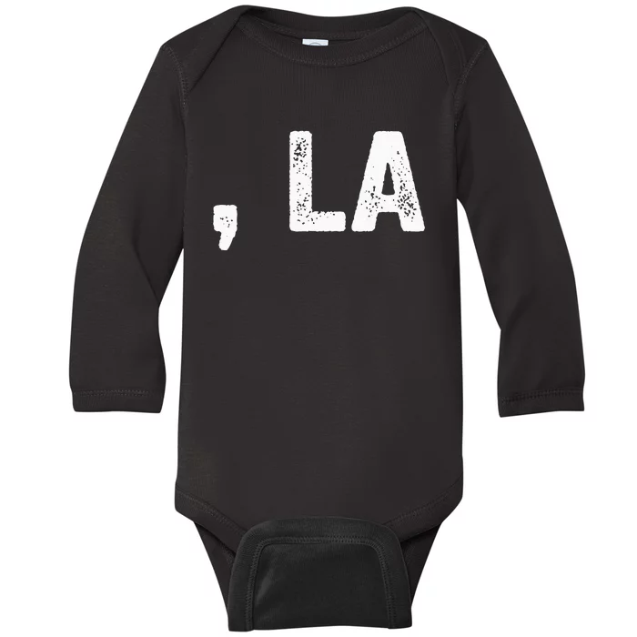 Comma La Kamala Harris Joe Biden 2024 Baby Long Sleeve Bodysuit