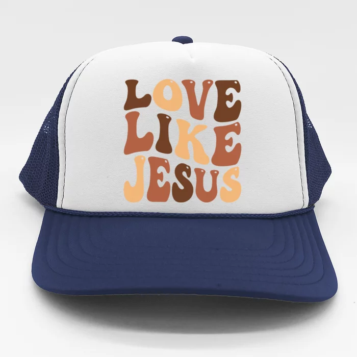 Christian Love Like Jesus Melanin Black History Trucker Hat