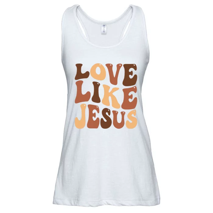 Christian Love Like Jesus Melanin Black History Ladies Essential Flowy Tank