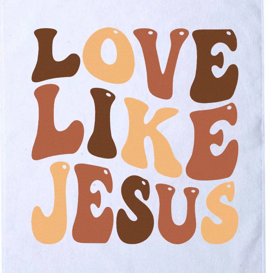 Christian Love Like Jesus Melanin Black History Platinum Collection Golf Towel