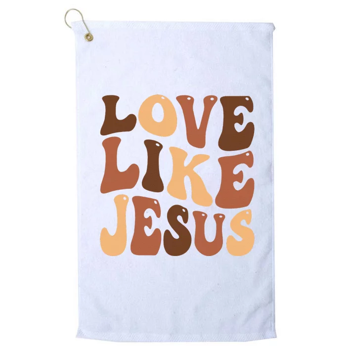 Christian Love Like Jesus Melanin Black History Platinum Collection Golf Towel