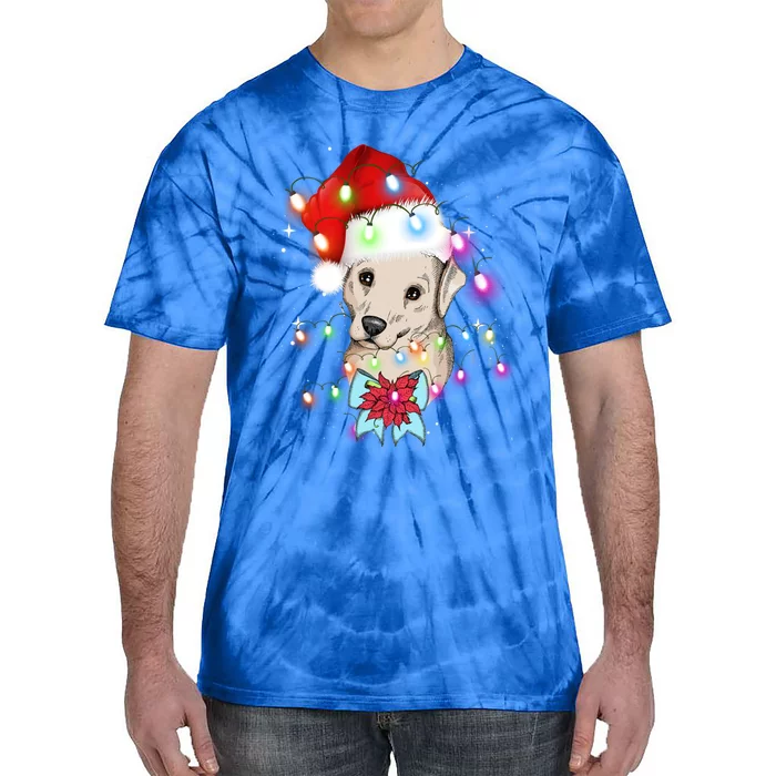 Christmas Lights Labrador Retriever Funny Xmas Cute Gift Tie-Dye T-Shirt