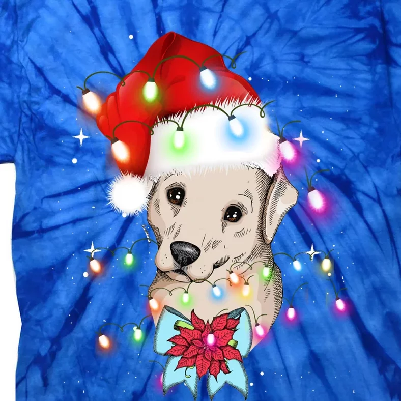 Christmas Lights Labrador Retriever Funny Xmas Cute Gift Tie-Dye T-Shirt