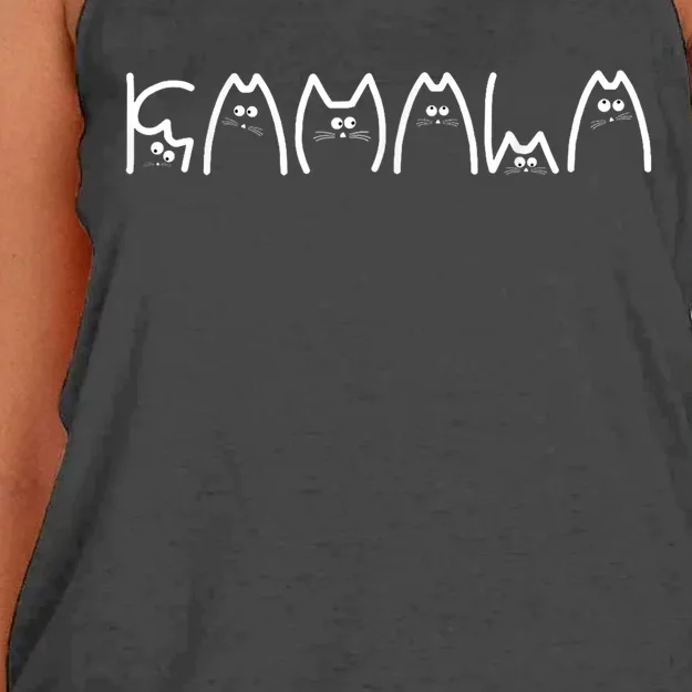 Cat Lady Ladies For Kamala Election 24 Women's Knotted Racerback Tank