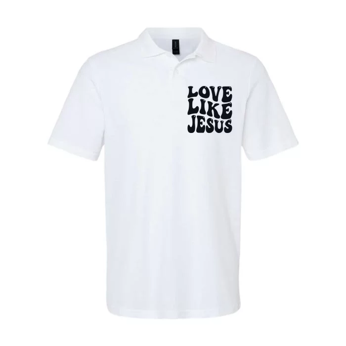 christian love like jesus Softstyle Adult Sport Polo