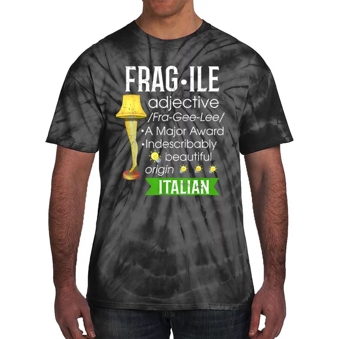 Christmas Leg Lamp Fragile Definition Funny Major Award Tee Tie-Dye T-Shirt