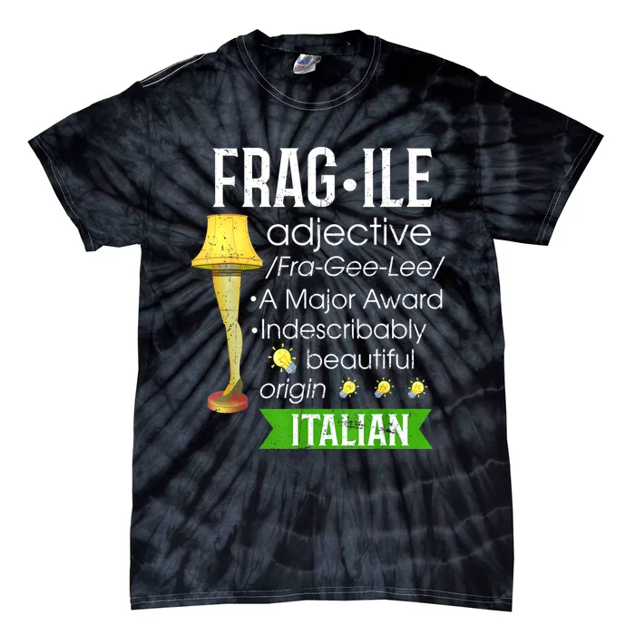 Christmas Leg Lamp Fragile Definition Funny Major Award Tee Tie-Dye T-Shirt